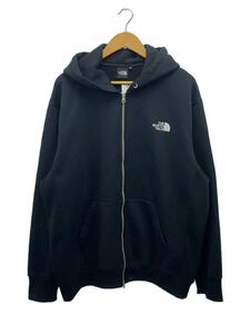 THE NORTH FACE◆SQUARE LOGO FULL ZIP_スクエアロゴフルジップ/XXL/ポリエステル/BLK/無地