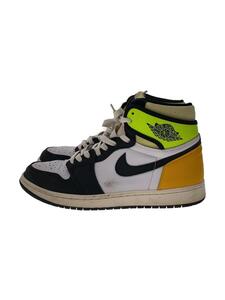 NIKE◆AIR JORDAN 1 RETRO HIGH OG_エア ジョーダン 1 レトロ ハイ/27.5cm/イエロー