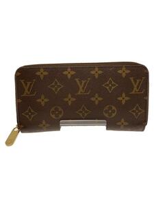 LOUIS VUITTON◆2)ジッピー・ウォレット_モノグラム・キャンバス_BRW_ブラウン/PVC/BRW/レディース