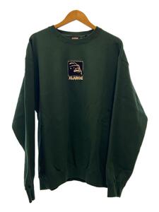 X-LARGE◆スウェット/XL/コットン/GRN/101233012010/SQUARE OG CREWNECK SWEATSHIRT