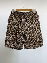 Needles◆BASKETBALL SHORT JACQUARD/ショートパンツ/M/-/BRW/レオパード/KP088C_画像2