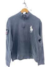 POLO RALPH LAUREN◆スウェット/M/コットン/GRY/無地_画像1