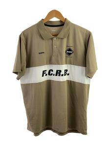 F.C.R.B.(F.C.Real Bristol)◆半袖ポロシャツ/L/ポリエステル/ベージュ/FCRB-230022