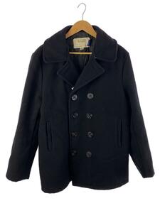 Schott◆U.S. 74ON PEA JACKET/USA製/ピーコート/38/-/BLK