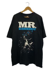 Mr. Kennedy/バックプリント/Tシャツ/XL/コットン/BLK/プリント