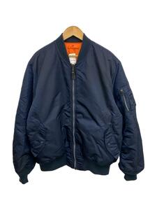 ALPHA INDUSTRIES◆アルファインダストリーズ/MIL-J-82790J/SIZE:4L/ミリタリージャケット/ナイロン/ネイビー