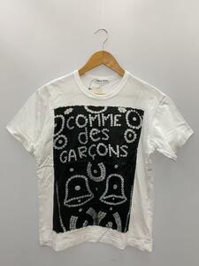 COMME des GARCONS◆Tシャツ/M/コットン/WHT/OO-T006