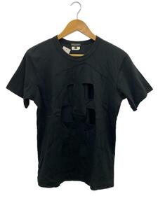 COMME des GARCONS HOMME PLUS◆Tシャツ/S/コットン/BLK/無地/PN-T011