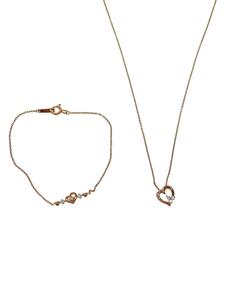 4℃◆ネックレス/SILVER/カラーストーン/GLD/トップ有/レディース