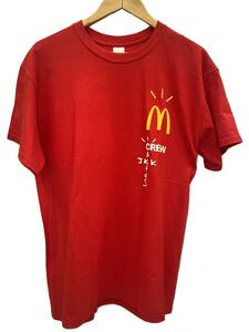 GILDAN◆Tシャツ/L/コットン/RED/無地