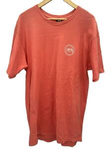 STUSSY◆Tシャツ/L/コットン/PNK/プリント