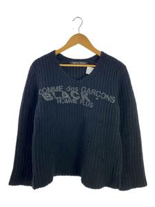 COMME des GARCONS HOMME PLUS◆セーター(厚手)/M/ウール/BLK/PG-N033