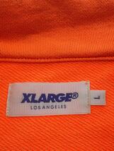 X-LARGE◆TAPED HALF ZIP SWEAT/スウェット/L/コットン/オレンジ/01174214_画像3