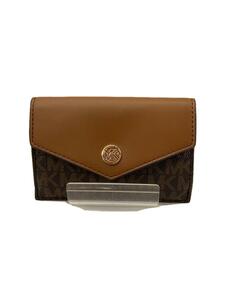 MICHAEL KORS◆カードケース/レザー/ブラウン/レディース/35F2GGFD1B