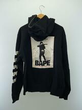 A BATHING APE◆ジップパーカー/2XL/コットン/ブラック/001ZPF801012X_画像2