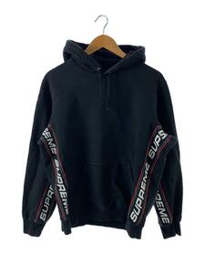 Supreme◆Text Rib Hooded Sweatshirt/パーカー/M/コットン/BLK