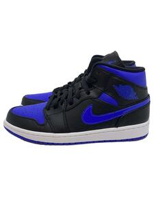 NIKE◆AIR JORDAN 1 MID/エアジョーダン 1 ミッド/ブラック/554724-068/27cm/BLK