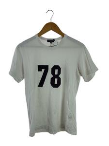 COMME des GARCONS HOMME◆Tシャツ/SS/コットン/WHT/プリント/hc-t112