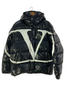 MONCLER◆ダウンジャケット/52/ナイロン/BLK/プリント/SV3CN00A5AG