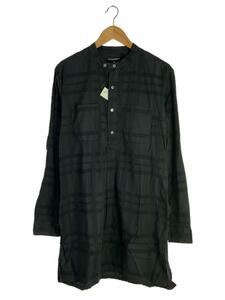 Engineered Garments◆バンドカラーロングシャツ/長袖シャツ/M/コットン/BLK/チェック