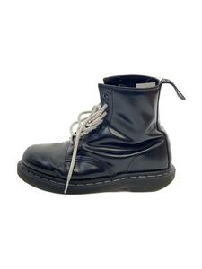 Dr.Martens◆レースアップブーツ/US9/ブラック/黒/レザー/8ホール/白ステッチ/靴/シューズ/デザイナーズ