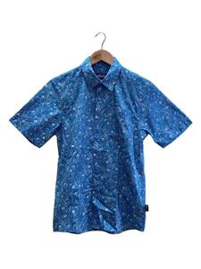 patagonia◆Ms Go To Shirts/半袖シャツ/XS/コットン/BLU/総柄/52691SP23