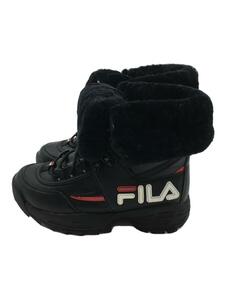 FILA◆ハイカットスニーカー/23.5cm/BLK/PVC