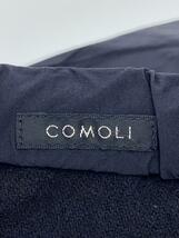 COMOLI◆20AW/ナイロントラックパンツ/1/ナイロン/ブラック/無地/裏起毛/裾ジップ/S03-03009_画像4