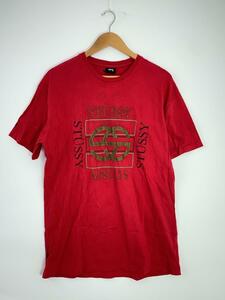 STUSSY◆Tシャツ/M/-/RED