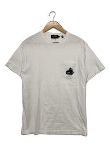 X-LARGE◆EMBROIDERY SLANTED OG POCKET TEE/Tシャツ/M/コットン/ホワイト/01192143