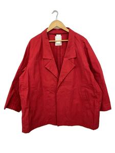 whowhat◆WIDE JACKET/ジャケット/S/コットン/RED/無地