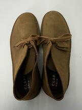 Clarks◆チャッカブーツ/UK8/BRW/スウェード_画像3