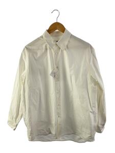 AUBETT◆CLEAR BROAD OVER SHIRTS/長袖シャツ/3/コットン/WHT/22-01-006