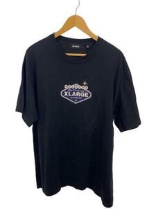 X-LARGE◆Tシャツ/半袖シャツ/カットソー/ロゴT Tシャツ/L/コットン/BLK/101222011008