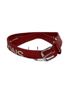 COMME des GARCONS◆HUGE LOGO BELT/ベルト/レザー/RED/メンズ/SA0911HL/フランス製