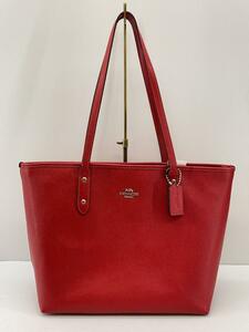 COACH◆トートバッグ/-/RED/f58846