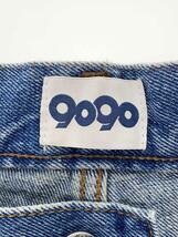 9090◆King Logo Vintage Like Denim/ボトム/M/コットン/インディゴ/NN1420_画像4