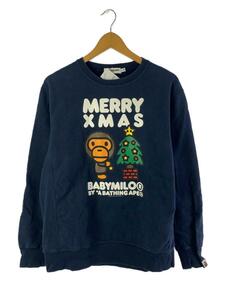 A BATHING APE◆スウェット/M/コットン/NVY/プリント