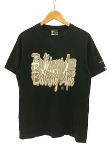 A BATHING APE◆推定90s/旧タグ/Tシャツ/M/コットン/BLK/プリント//