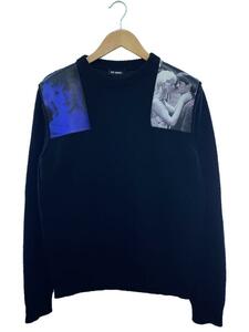 RAF SIMONS◆19AW/セーター(薄手)/SS/ウール/BLK//