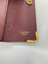 Cartier◆4連キーケース/レザー/BRD/無地/レディース/金具サビあり//_画像3