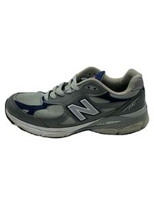 NEW BALANCE◆M990/グレー/27cm/GRY/レザー//