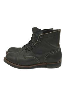 RED WING◆レースアップブーツ/26.5cm/BLK/8086//