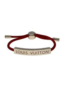 LOUIS VUITTON◆Louis Vuitton ブレスレット・スペースLV_RED/ナイロン/RED/レディース//