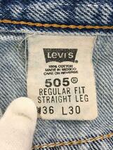 Levi’s◆ボトム/36/コットン/IDG/無地/00505-4891//_画像5