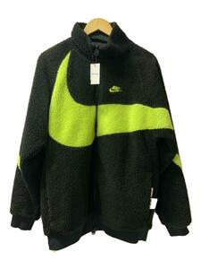 NIKE◆BIG SWOOSH BOA JACKET/フリースジャケット/L/ポリエステル/ブラック/BQ6546-017//