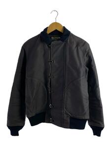 REAL McCoyS◆U.S.NAVY DECK JACKET FRONT HOOジャケット/36/コットン/KHK/無地/NXS154//