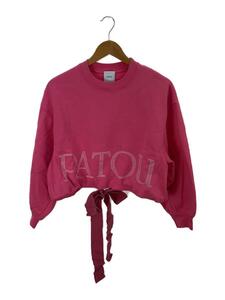 PATOU*22AW/ Logo print Short sweat / sweat /XS/ cotton /PNK/22A-JE054-9995//