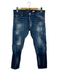 DSQUARED2◆TIDY BIKER JEAN/ボタンフライ/ボトム/50/デニム/IDG/S74LB0873