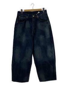 ancellm/aging wide denim pants/2/コットン/IDG/無地/anc-pt48